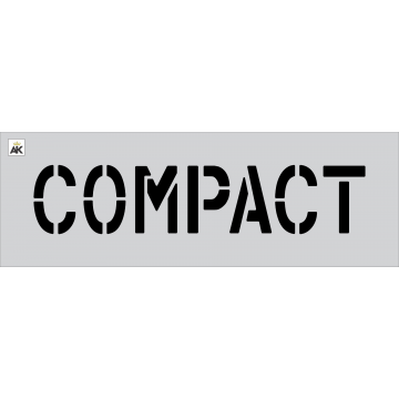 6" COMPACT Stencil