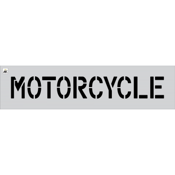 6" MOTORCYCLE Stencil