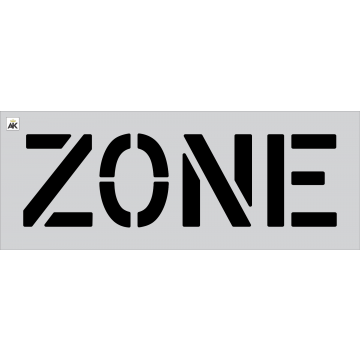 12" ZONE Stencil