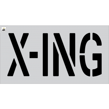 18" X-ING Stencil
