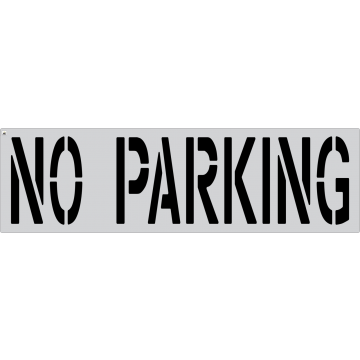 24" NO PARKING Stencil for parking lots