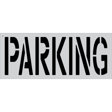 24" Parking Lot Stencil - PARKING