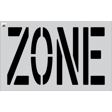 24" ZONE stencil