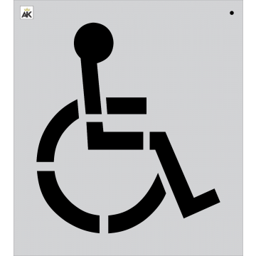 28 Handicap Stencil for Paving