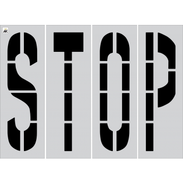 48" STOP Stencil