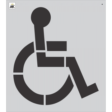 42 Inch Handicap Stencil