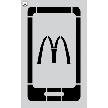 McDonald's 1 pc 42.75" Curbside Remote App Logo