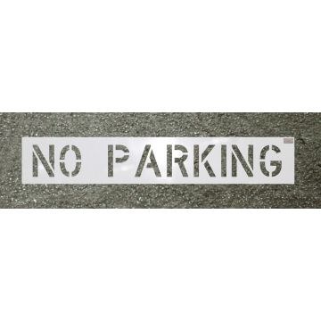 Light Duty 12" No Parking Stencil 
