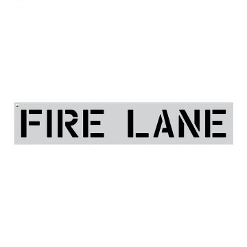 12" Fire Lane Stencil
