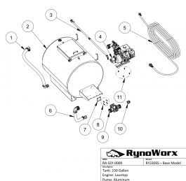 AK230 Launtop Engine & Aluminum Pump Parts