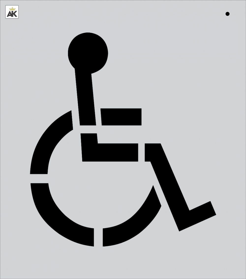21.5 Handicap Stencil
