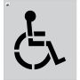 21.5 Handicap Stencil - parking stencil'