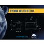 RY30MK Gallon Crack Sealer Melter Oven - Dimensions'