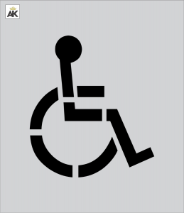12" Handicap Stencil
