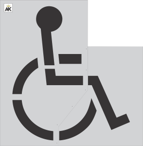 72" Handicap Stencil